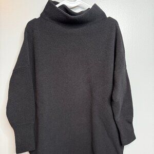 Free People Ottoman Slouchy Tunic in Black, Size Medium